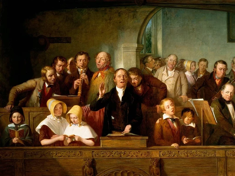 1800-Thomas Webster - Un coro del villaggio